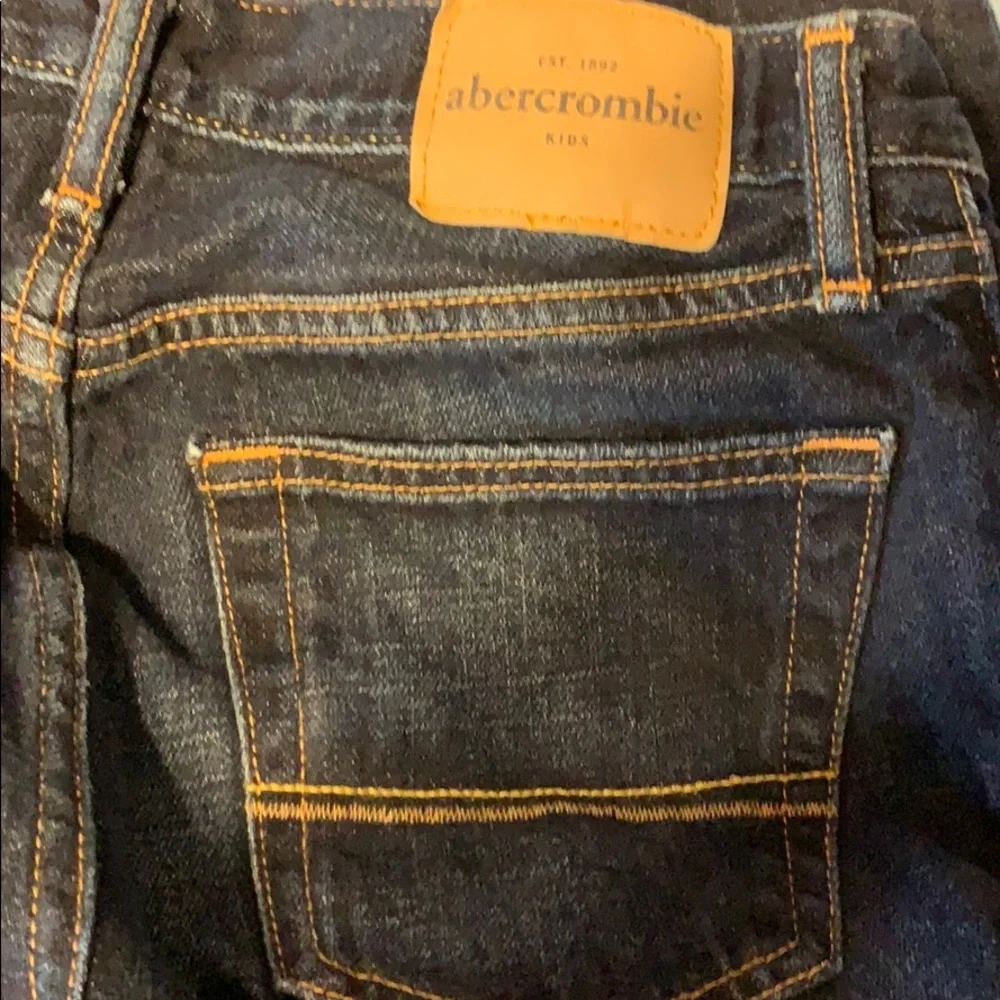 Abercrombie Kids Classic Straight Leg Blue Jeans
